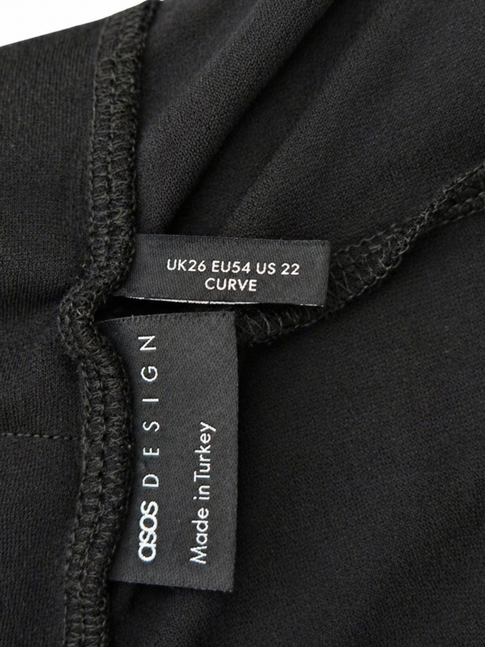 ASOS Plus Size Black Stretch Leggings Size 22 - Picture 5 of 5